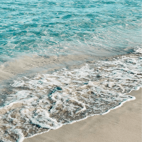 Stroll down to Cala Olivera in twenty minutes and dive into the Mediterranean Sea