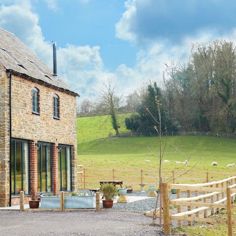 Savour fresh air and beautiful views from the terrace