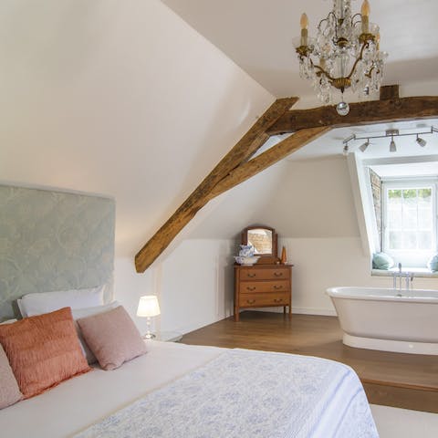 Sleep soundly in the lavish bedrooms