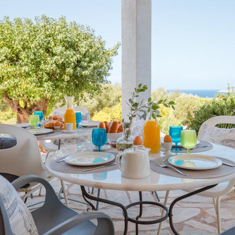 Fire up the barbecue and enjoy some grilled goodness out on the terrace
