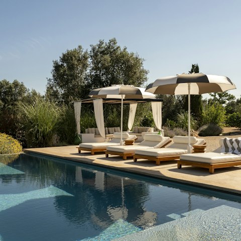 Sprawl out a sun lounger after a dip in the infinity pool