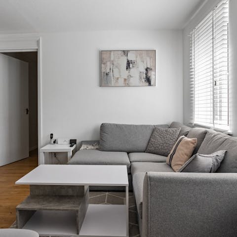 Wind down with a cosy movie night at home