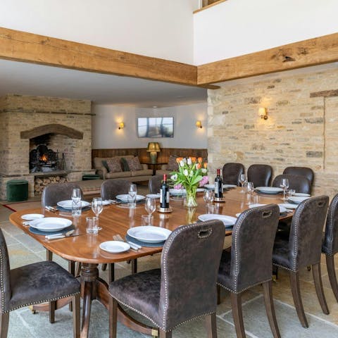 Hire the grand dining space and a private chef for a special meal