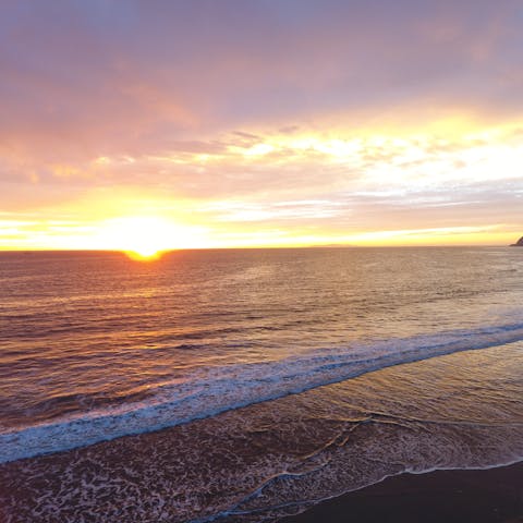 Take a front row seat and watch the incredible sunset