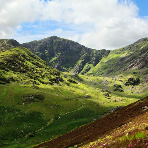 Head out on scenic walks around the market town of Dolgellau