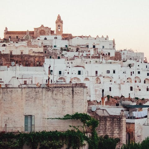Spend a day seeing the sights of Ostuni – it's around thirty minutes away