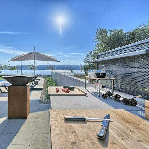 Fire up the barbecue and dine on the terrace