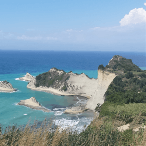 Relax with an early evening dip in the Ionian Sea