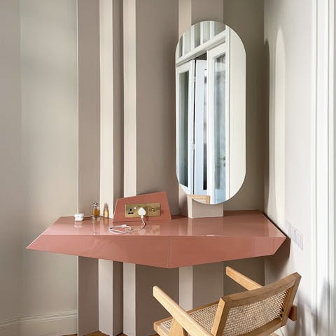 Keep up with work at the dedicated desk space