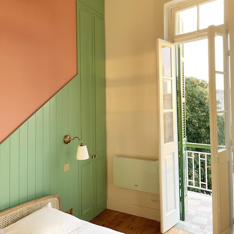 Step out onto your private balcony with a morning coffee