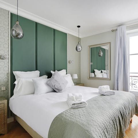 Wake up in the elegant bedrooms feeling rested and ready for another day of Paris sightseeing