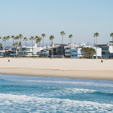 Explore coveted Venice Beach, a short walk away