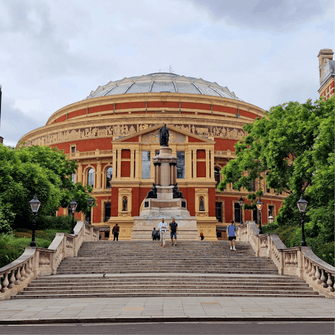 Enjoy performances at the Royal Albert Hall, just a short walk away.