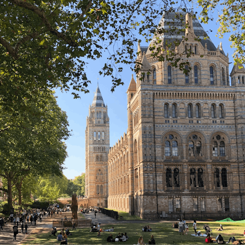 Explore the rich history at the nearby museums in South Kensington