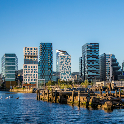 Explore Oslo's city centre, an easy tram ride away