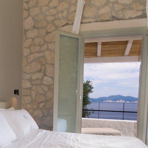 Wake up to sea views each morning