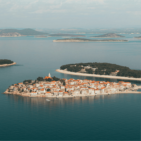 Take a drive and explore Primošten – the coastal road is a minute away