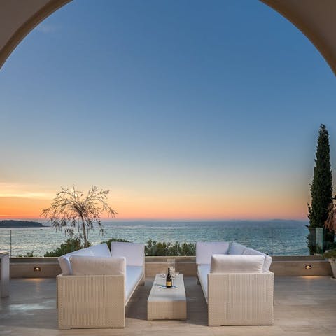 Relax outside and watch the sunset