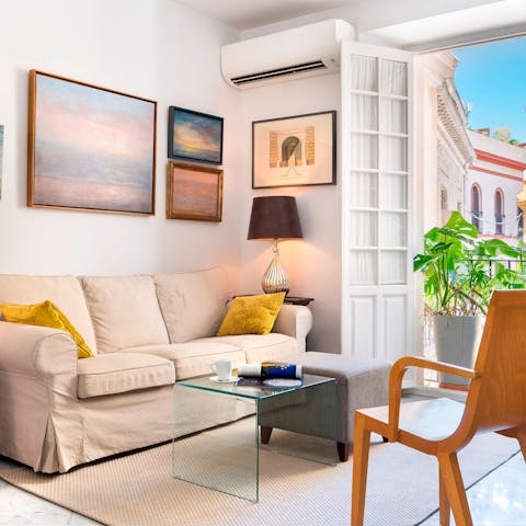 Relax after a day of soaking up the sights of Seville
