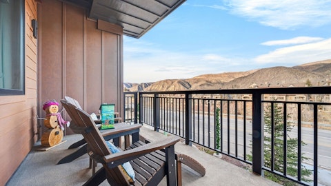 Sit out on the private balcony as the hills turn golden