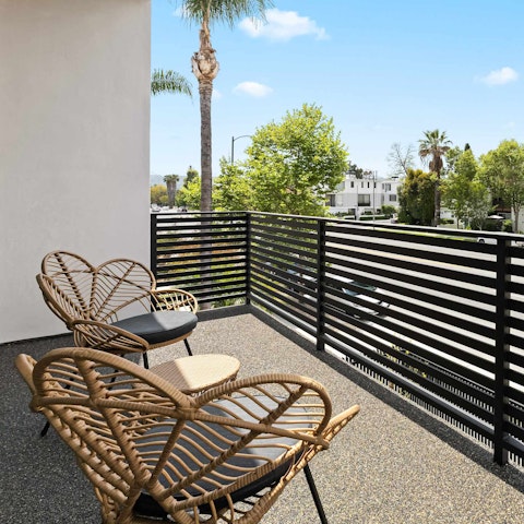 Sip your morning coffee on the private terrace