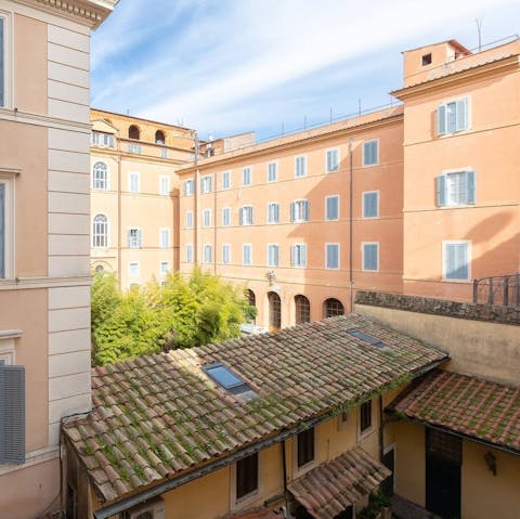 Take in the views of the Eternal City's historic architecture