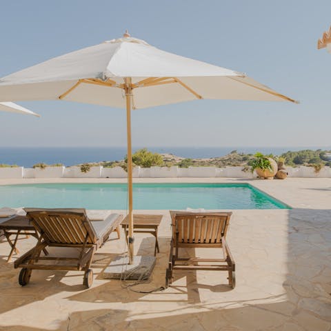 Unwind on the terrace with stunning sea views