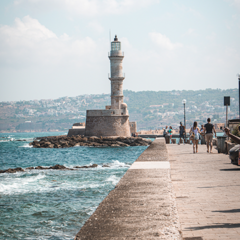 Take a day trip to historic Heraklion – it's 27 kilometres away