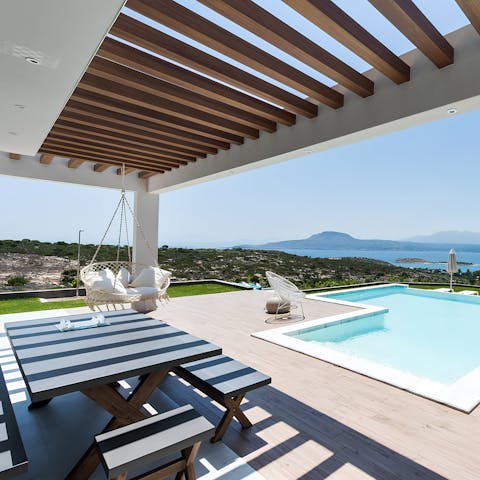 Dial in a private chef and host a glamourous dinner party with a view