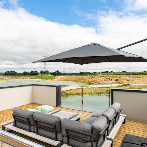 Enjoy incredible views while relaxing on the roof terrace