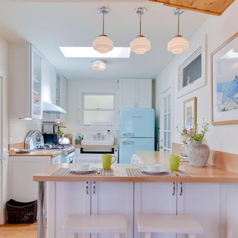 Start your day right with coffee at the breakfast bar