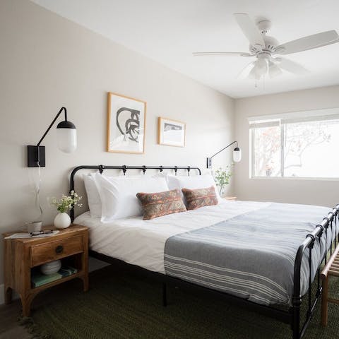 Sleep easy in the beach inspired bedroom