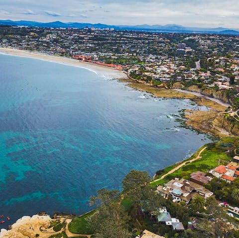 Take a stroll to the shores of La Jolla Cove in under 5 minutes