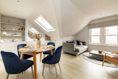 Make the most of the natural light in the open-plan living area