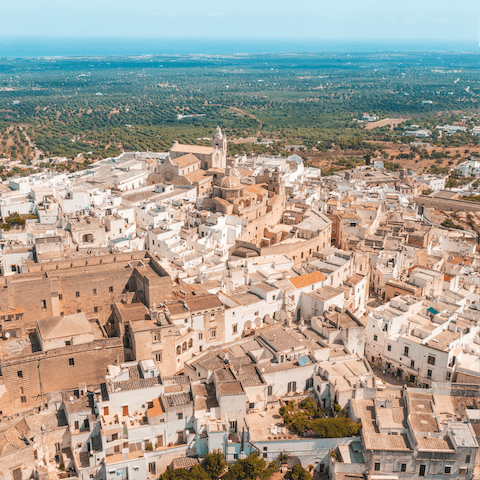 Drive down to the charming and authentic city of Brindisi