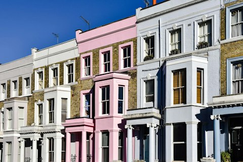 Wander Notting Hill's pastel townhouses and independent boutiques, a short stroll away