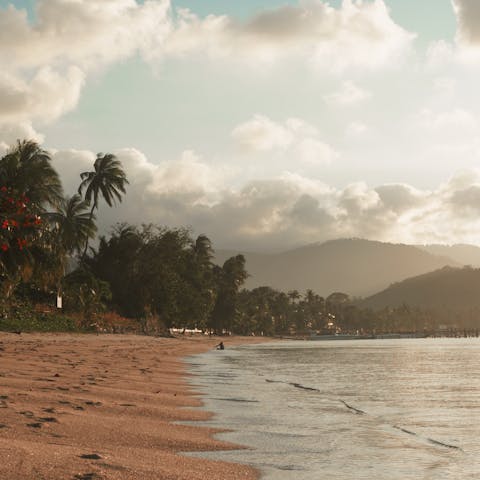Stay just moments from the glistening sands of Natai Beach