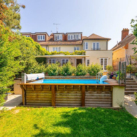 Take an invigorating swim in your own back garden