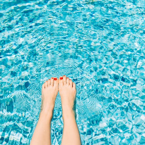 Take a dip in the pool to cool you off