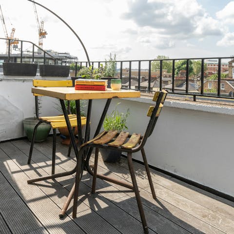 Sip your morning coffee on the balcony or roof terrace and admire the view