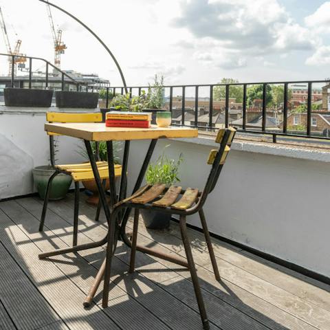 Sip your morning coffee on the balcony or roof terrace and admire the view