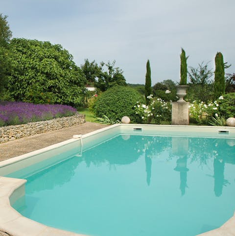 Float away in the serene pool