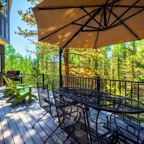 Enjoy peace and harmony while relaxing on the terrace