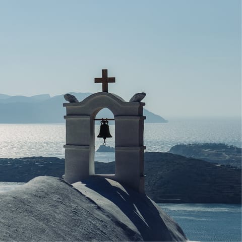 Explore the picturesque streets of Chora – a short drive away