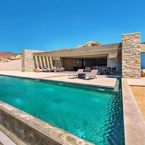 Spend slow days lounging by the pool or make the short drive to the beach