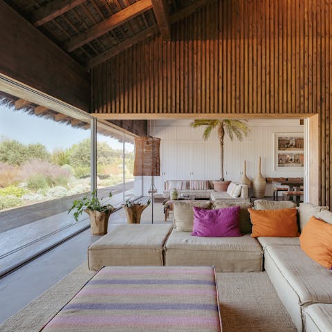 Unwind in the bright and airy cabana-inspired interiors
