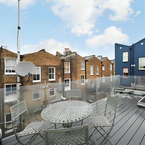 Soak up some sunshine on the private rooftop terrace