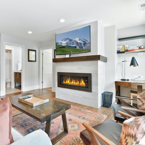 Spend cosy evenings curled up by the fire
