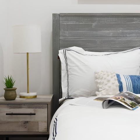 Snuggle up in bed after a long day sightseeing around NYC