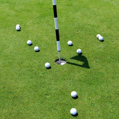 Try a spot of golf at the nearby Rye Golf Club